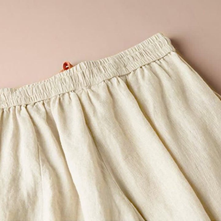 Buddha Stonesカジュアル スリット裾 レディース 7-8丈 ワイドレッグパンツ ポケット付き - image 3