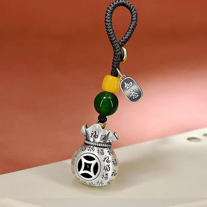 Buddha Stones 銅製の幸運繁栄の文字良縁祈願縁起物キーホルダー - image 7