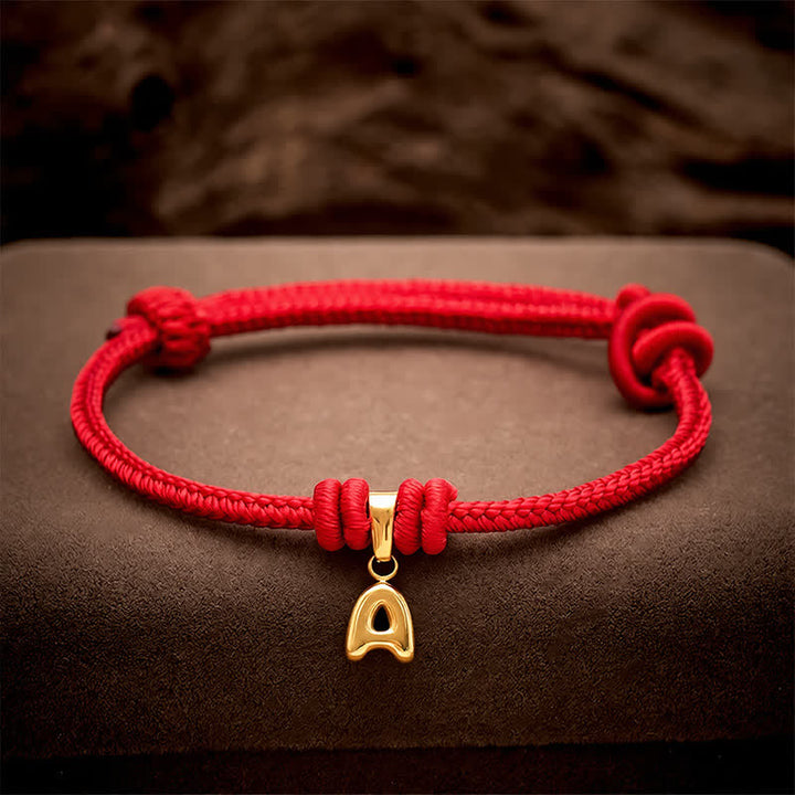Buddha Stones チタン鋼製文字入り赤紐の信仰ブレスレット - image 4