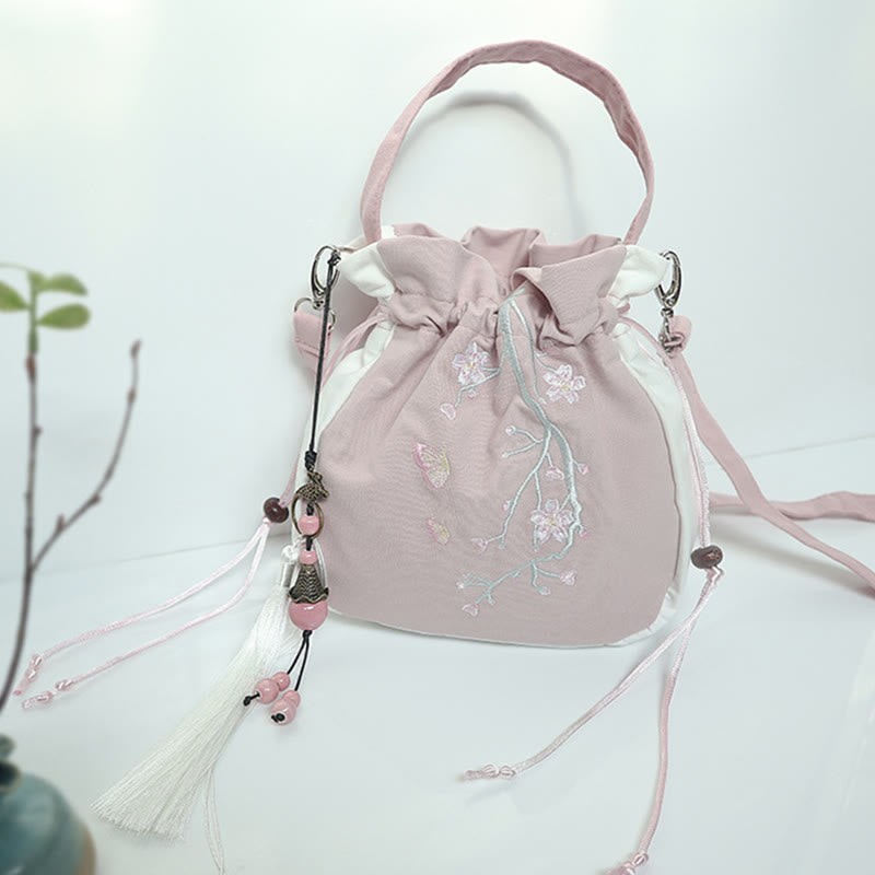 Buddha Stonesハンドメイド刺繍花キャンバストートショルダーバッグハンドバッグ