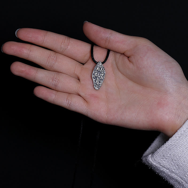 Buddha Stonesチベット 925 スターリングシルバーオーム・マニ・パドメ・フムドルジェヴァジュラ 彫刻 強さ ネックレス ペンダント - image 14