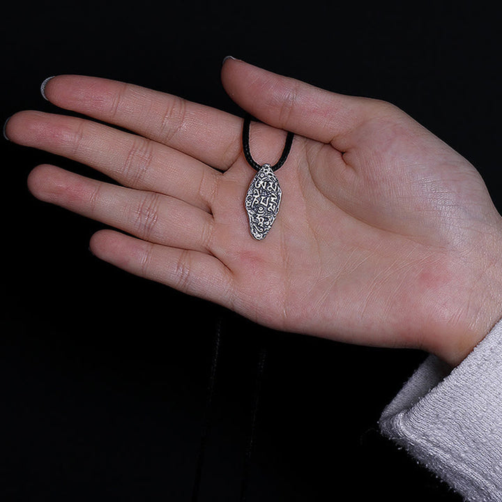 Buddha Stonesチベット 925 スターリングシルバーオーム・マニ・パドメ・フムドルジェヴァジュラ 彫刻 強さ ネックレス ペンダント - image 14