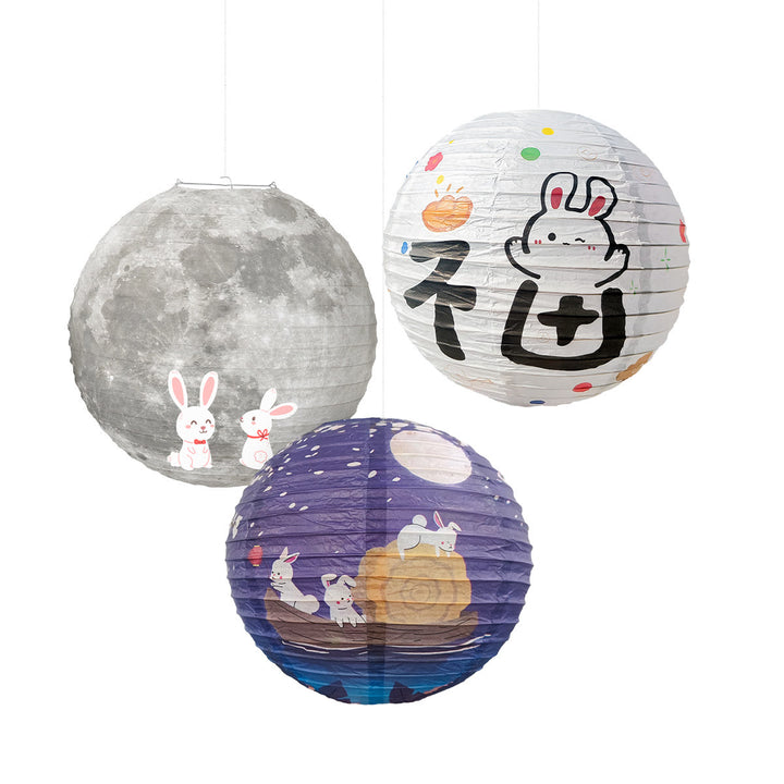 Buddha StonesDIYウサギの提灯ランプ中秋節ランタンデコレーション