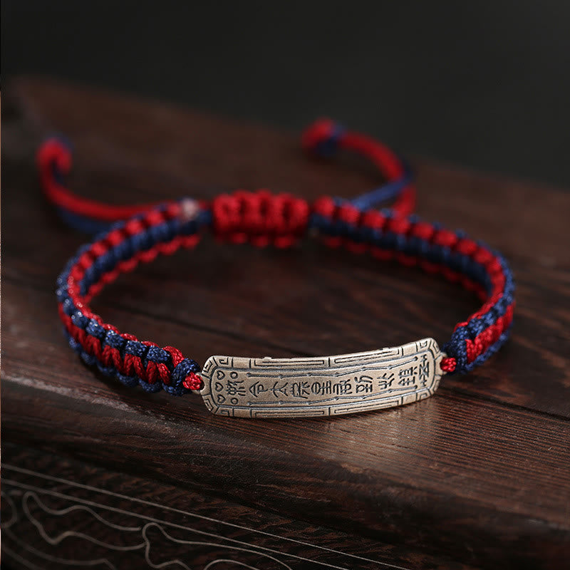 Buddha Stones925スターリングシルバー 平和のお守り 保護ブレスレット