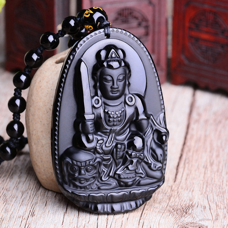 Buddha Stones十二支 黒曜石 仏陀 お守り 保護ペンダント ネックレス - image 3
