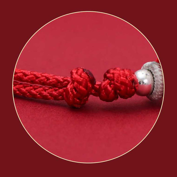 Buddha Stones925 スターリングシルバー 貔貅 キャラクター 富と幸運 ハンドメイド 編み込みブレスレット
