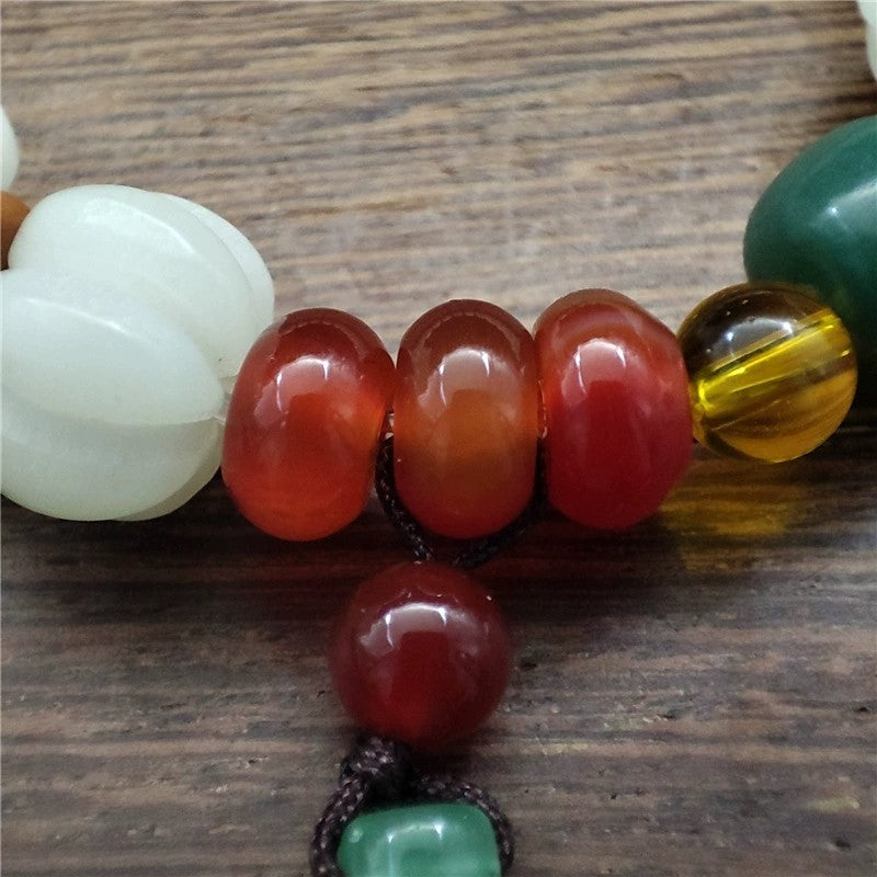 天然菩提種子瑪瑙菩提ハーモニーブレスレット