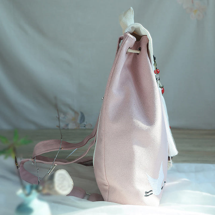 Buddha Stonesハンドメイド刺繍入り大容量キャンバスバックパック - image 33