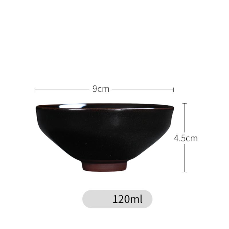 Buddha Stones金彩 メープルリーフ 中国 建璽 陶器 ティーカップ 天目 カンフー ティーカップ ボウル