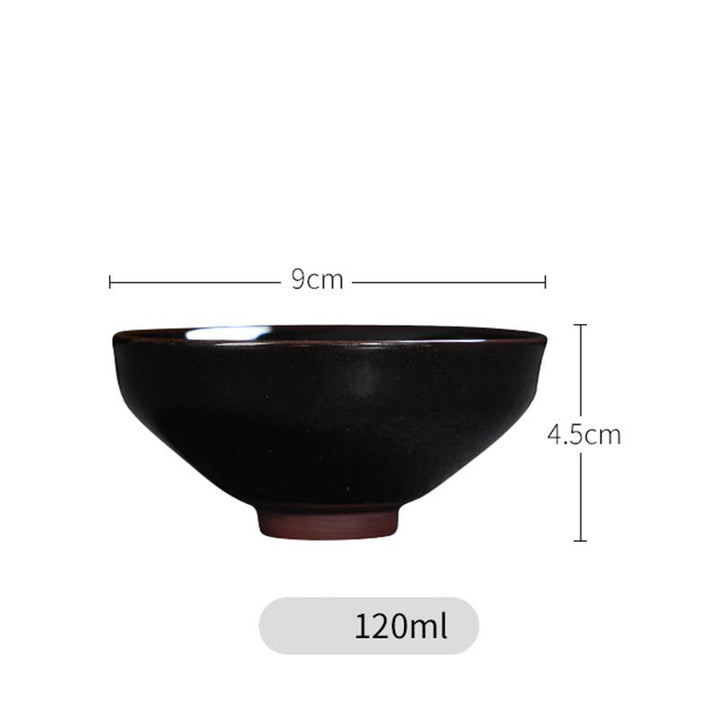 Buddha Stones金彩 メープルリーフ 中国 建璽 陶器 ティーカップ 天目 カンフー ティーカップ ボウル