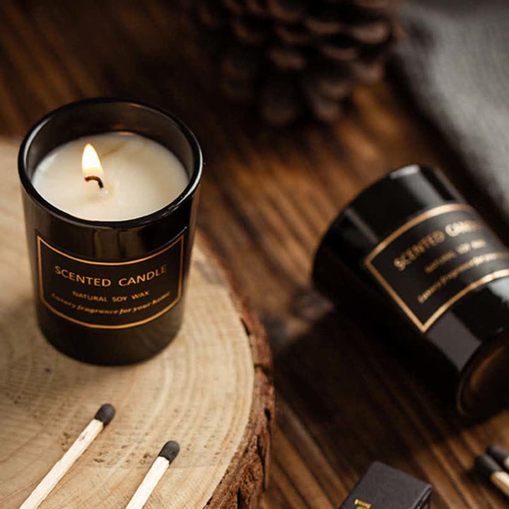 ブルーベルペアフリージアの香りの瞑想と祈りの香りのアロマセラピーソイワックスキャンドル - image 12