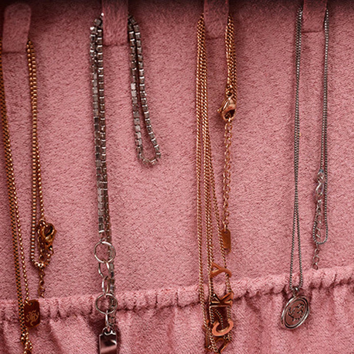 Buddha Stonesシンプルデザイン ジュエリーボックスオーガナイザー 2層ジュエリー収納ボックス フランネルボックス ロック付き - image 11