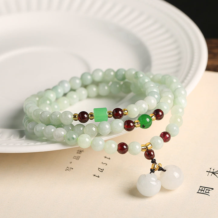 Buddha Stones天然翡翠PiXiu仏陀 豊穣のブレスレット