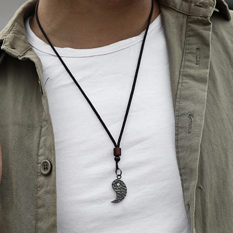 Buddha Stones990 スターリングシルバー 陰陽バランスハーモニーネックレスペンダント - image 7