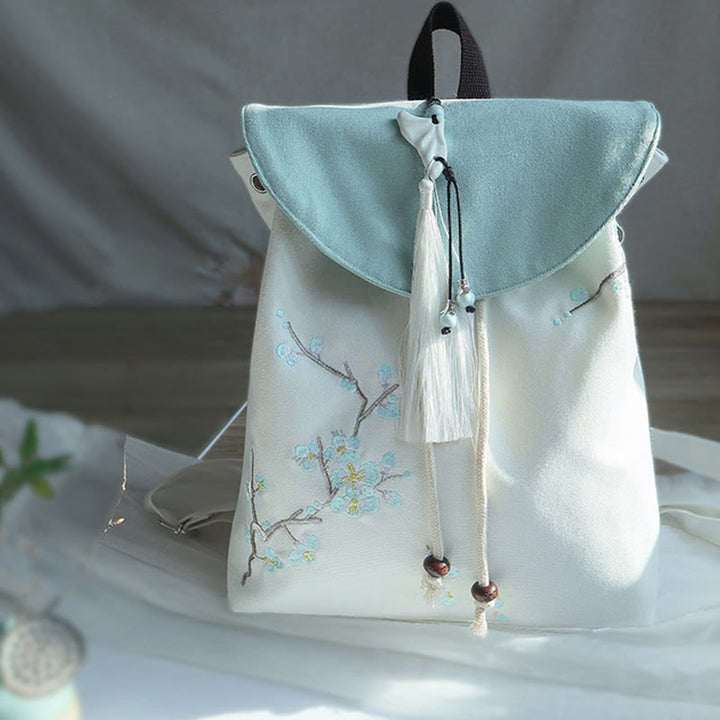 Buddha Stonesハンドメイド刺繍入り大容量キャンバスバックパック - image 20