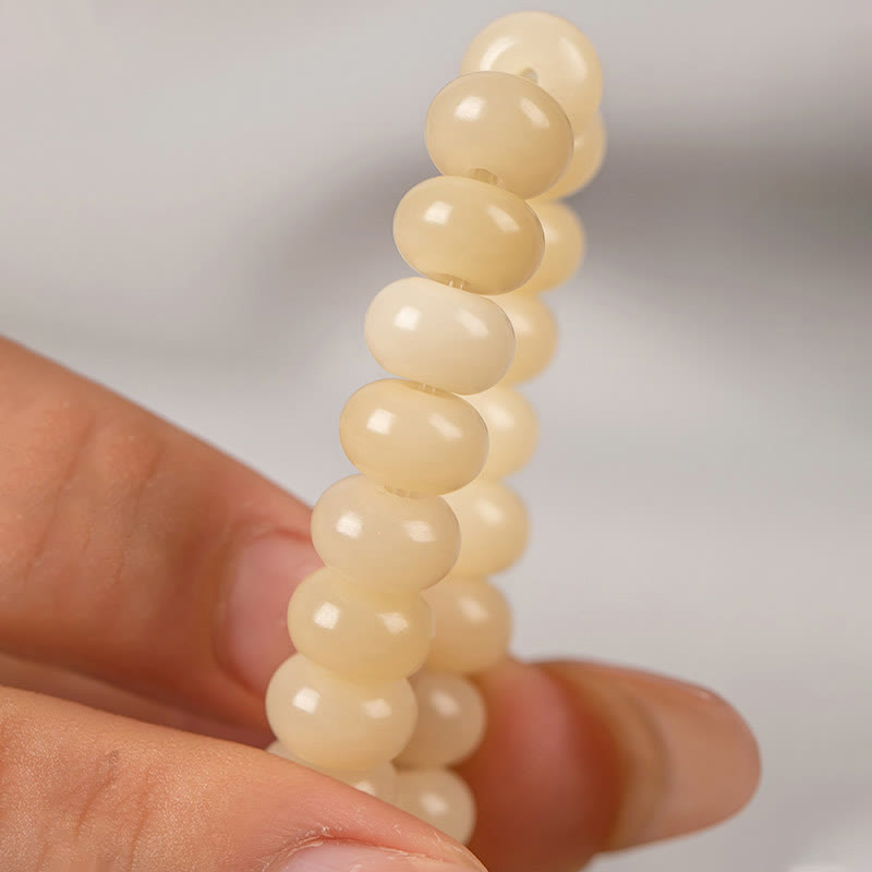 Buddha Stonesの実 蓮の鞘 チャーム 平和 ダブルラップブレスレット