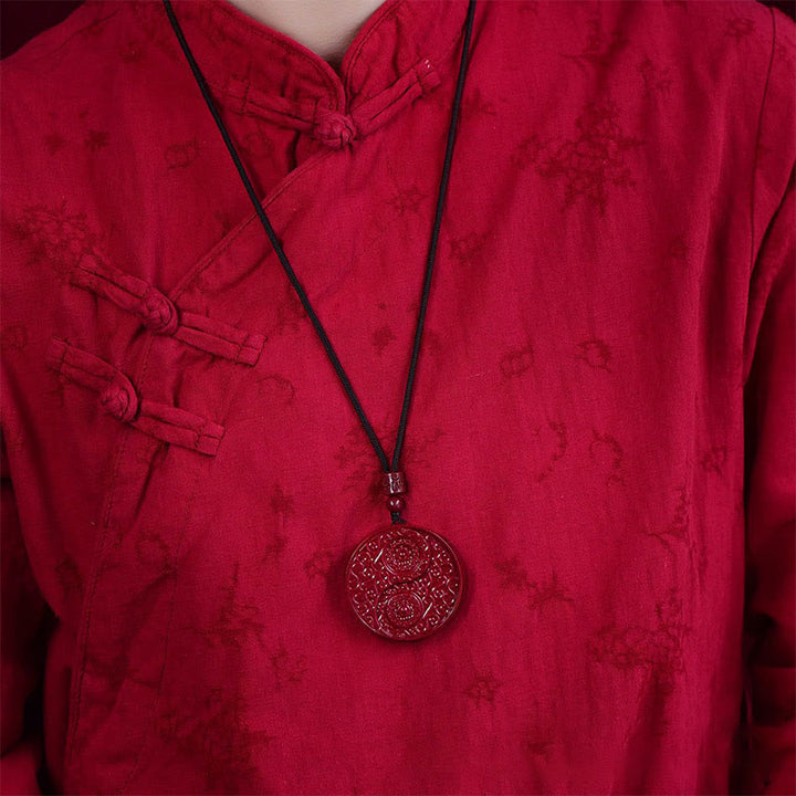 Buddha Stones辰砂 陰陽 邪悪な霊を寄せ付けないネックレスペンダント - image 5