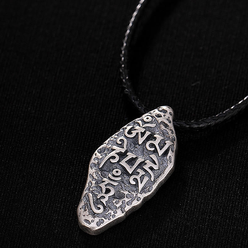 Buddha Stonesチベット 925 スターリングシルバーオーム・マニ・パドメ・フムドルジェヴァジュラ 彫刻 強さ ネックレス ペンダント - image 12
