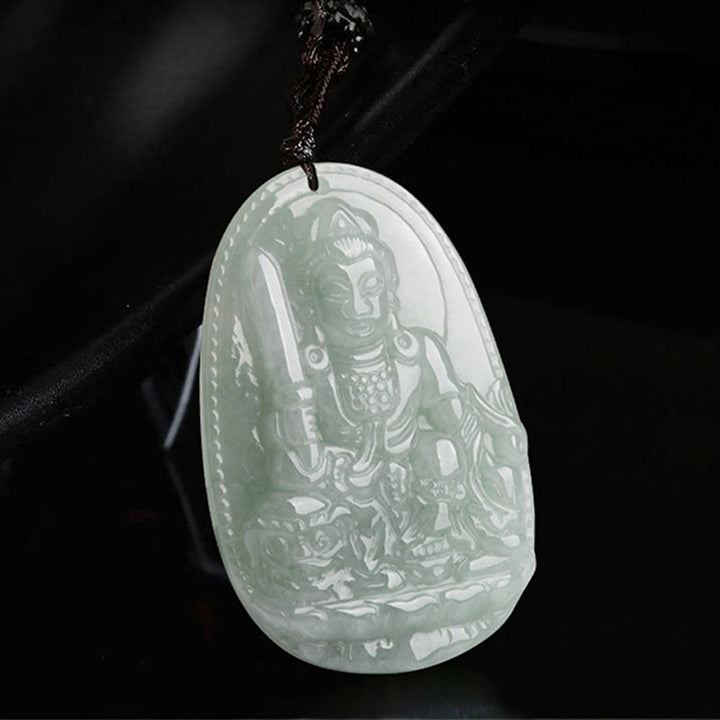 Buddha Stones十二支誕生仏翡翠 富と繁栄のネックレスペンダント - image 6