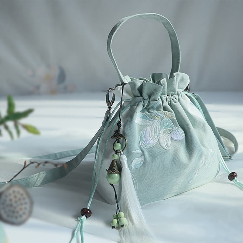Buddha Stonesハンドメイド刺繍花キャンバストートショルダーバッグハンドバッグ - image 43