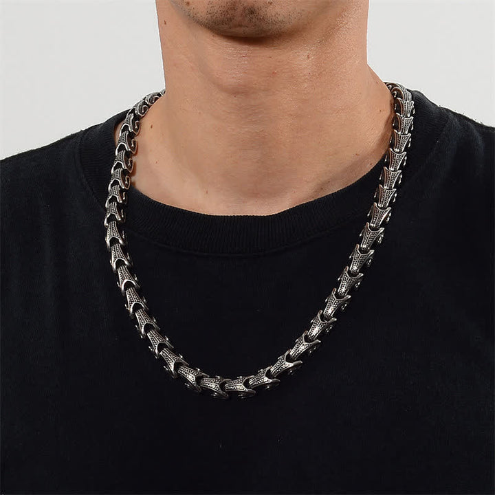 Buddha Stones龍模様 チタン鋼 守護 ネックレス ペンダント ブレスレット - image 3