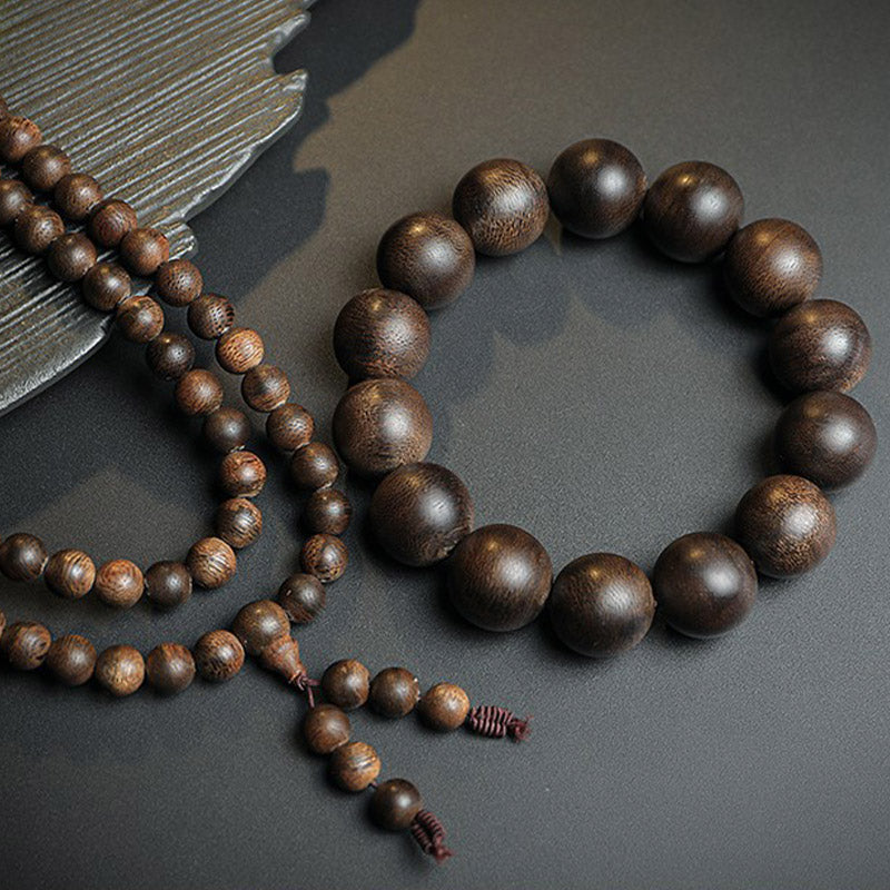 Buddha Stones 108Mala沈香 平和 強さ 穏やか ブレスレット