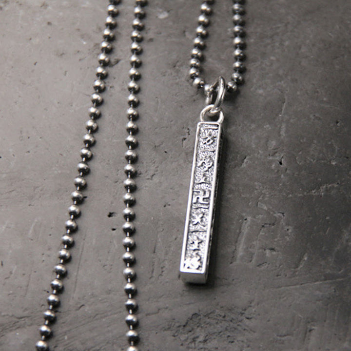 Buddha Stones925 スターリングシルバー チベットオーム・マニ・パドメ・フム仏陀 卍シンボル 知恵のネックレスペンダント - image 3