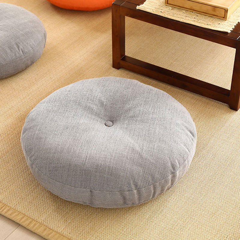 Buddha Stones 蓮のシンプルな模様のリネン製瞑想用座布団 ホームリビングルーム装飾 - image 8