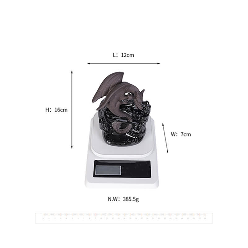 Buddha Stones北欧 翼竜 ドラゴン セラミック 逆流煙噴水 保護 癒し 香炉 装飾