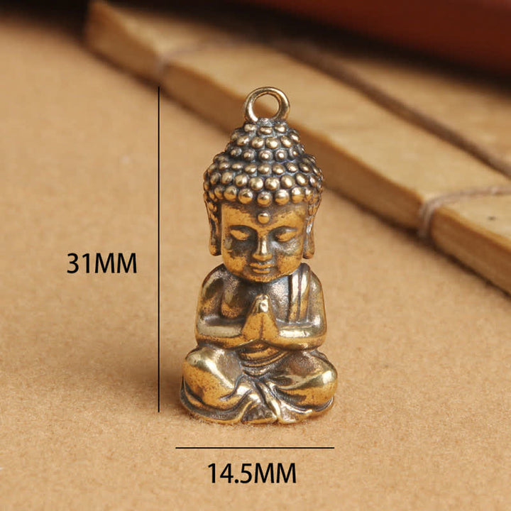 仏陀の慈悲の銅製キーホルダーペンダント装飾