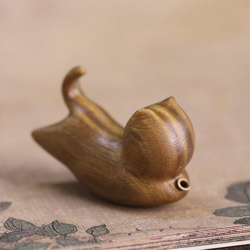 Buddha Stones緑 白檀 かわいい 猫柄 癒し スティック 香炉 装飾 - image 2
