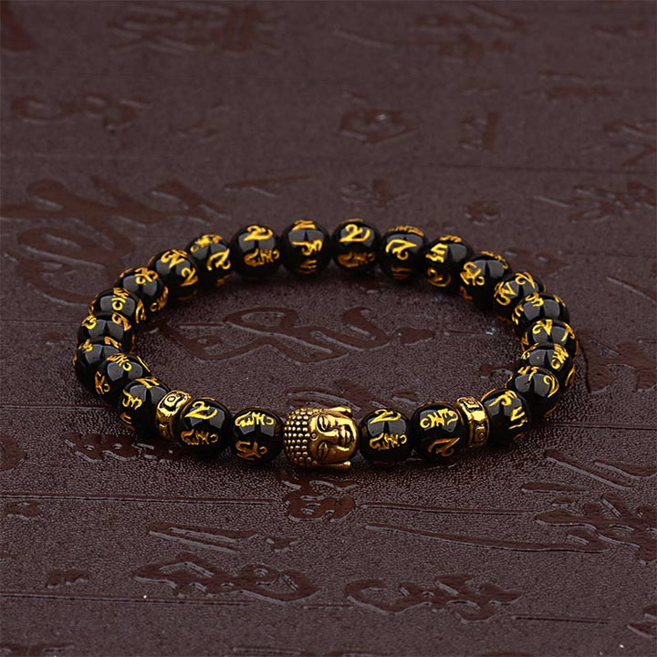 Buddha Stonesチベット仏陀マントラお守りブレスレット
