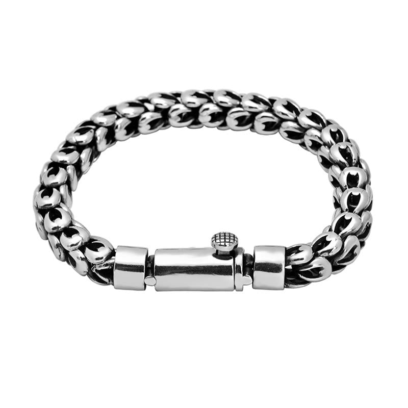 Buddha Stonesレトロドラゴンスケールパターン成功強さブレスレット