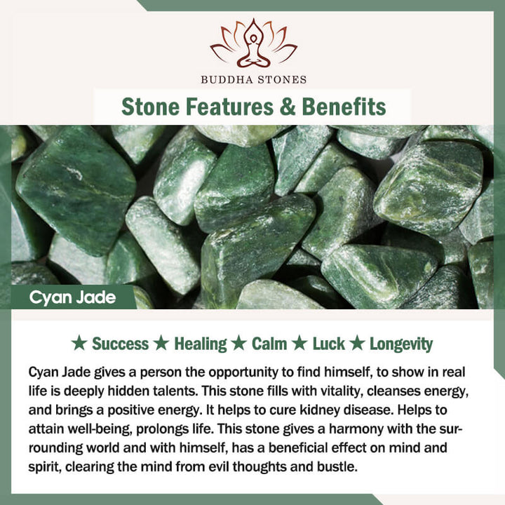 Buddha Stones翡翠貔貅の祝福車ペンダント装飾
