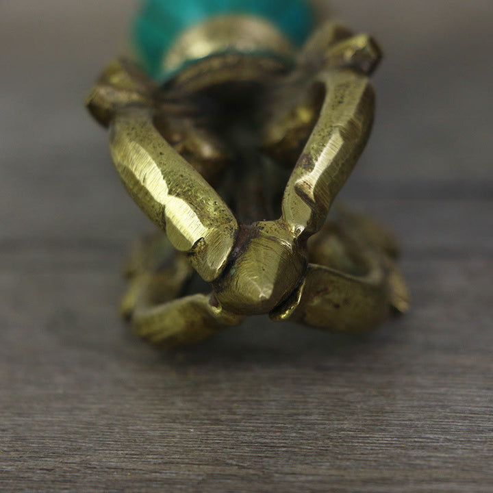 Buddha Stonesチベット五本爪 金剛杵 ドルジェ 手作り ネパール スピリチュアルパワー 銅製装飾
