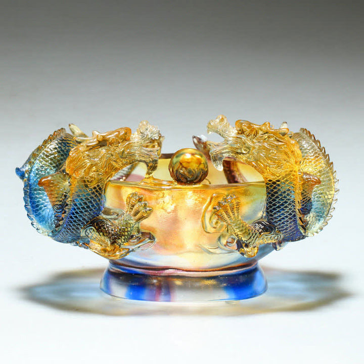 Buddha Stones風水 中国の十二支 龍 手作り 琉璃水晶 アートピース 守護 自宅 オフィス 装飾 - image 4