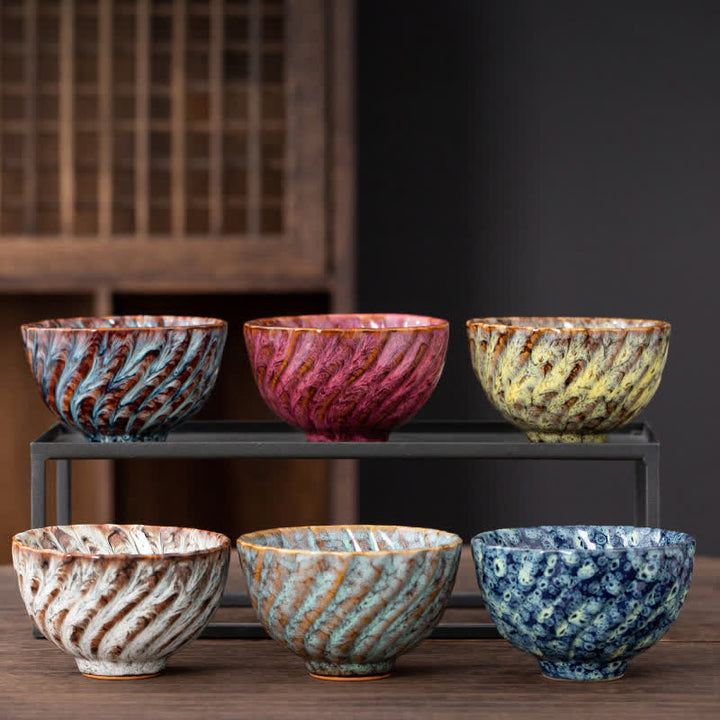 Buddha Stones桃の花模様 陶器 ティーカップ 花 ティーカップ