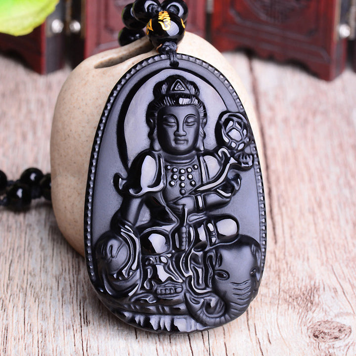 Buddha Stones十二支 黒曜石 仏陀 お守り 保護ペンダント ネックレス - image 4