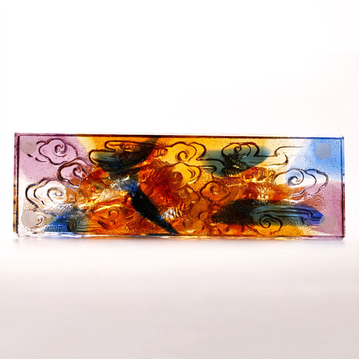 Buddha Stones手作り 多色龍 琉璃 クリスタル アートピース 保護 自宅 オフィス 装飾 - image 7