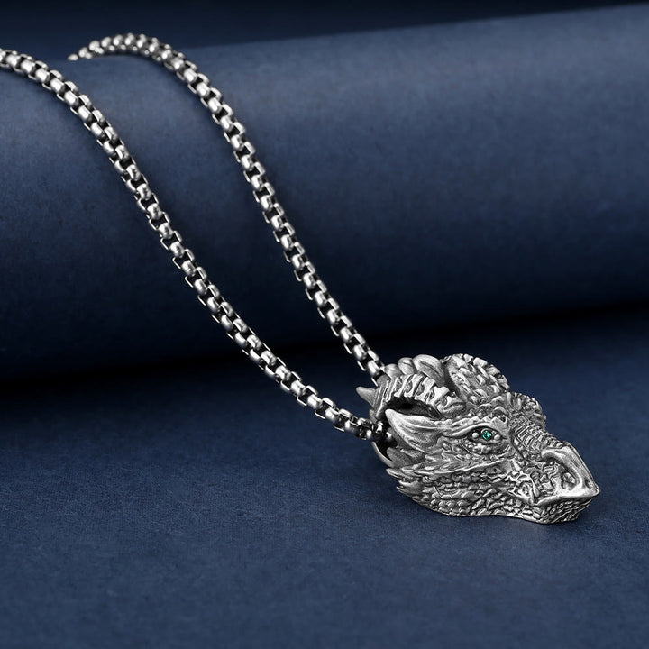Buddha Stones純錫製 龍頭 幸運の守護 金属ネックレスペンダント - image 5