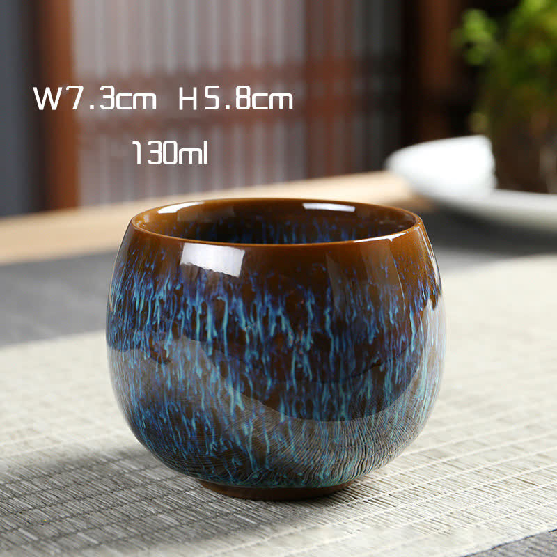Buddha Stonesマルチカラー セラミック ティーカップ オーシャンウェーブ ティーカップ