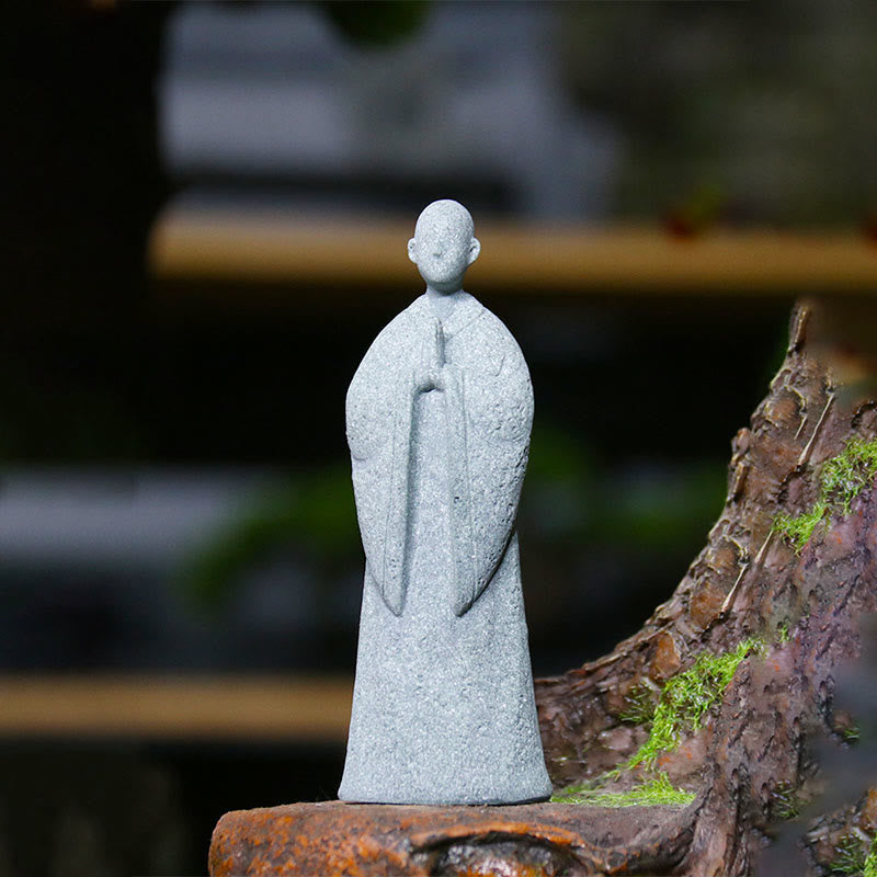 Buddha Stones瞑想 仏陀 僧侶 静寂 家の装飾