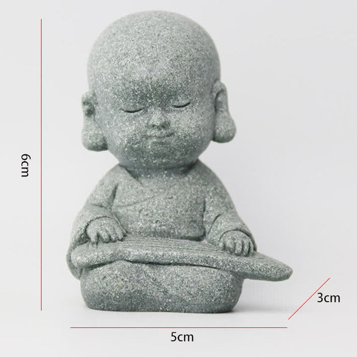 Buddha Stones瞑想 祈り 僧侶 仏像 静寂 室内装飾 - image 5