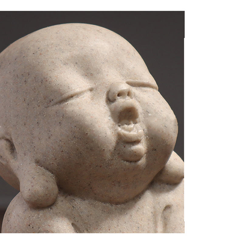 Buddha Stonesチベット瞑想 仏陀 僧侶 祝福 静寂 樹脂 ホームデコレーション