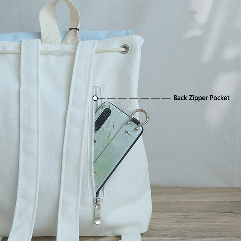 Buddha Stonesハンドメイド刺繍入り大容量キャンバスバックパック - image 14