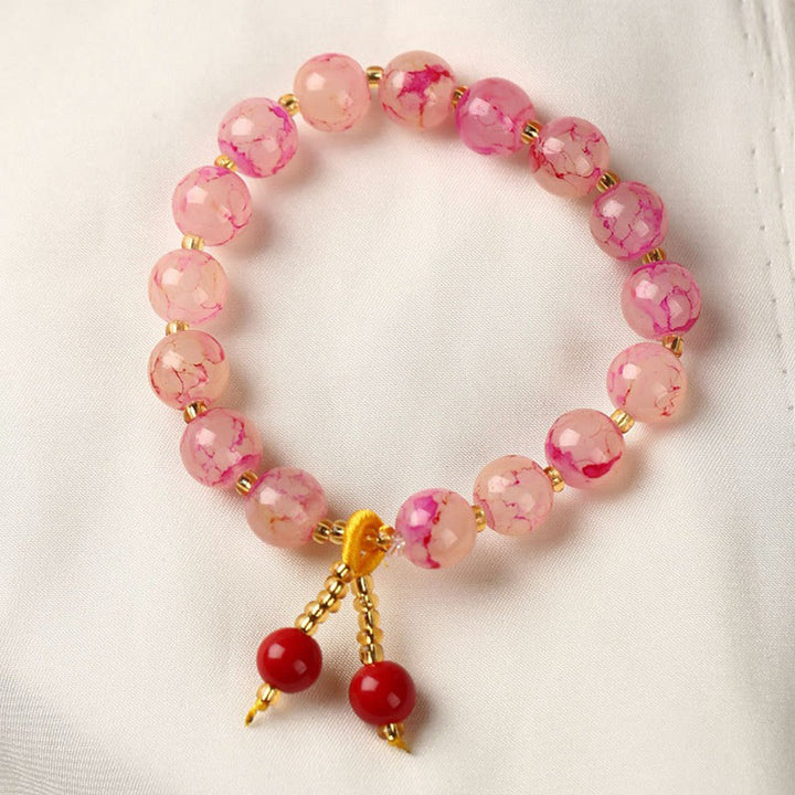 Buddha Stones琉璃ガラスビーズ 祝福 ハーモニーブレスレット