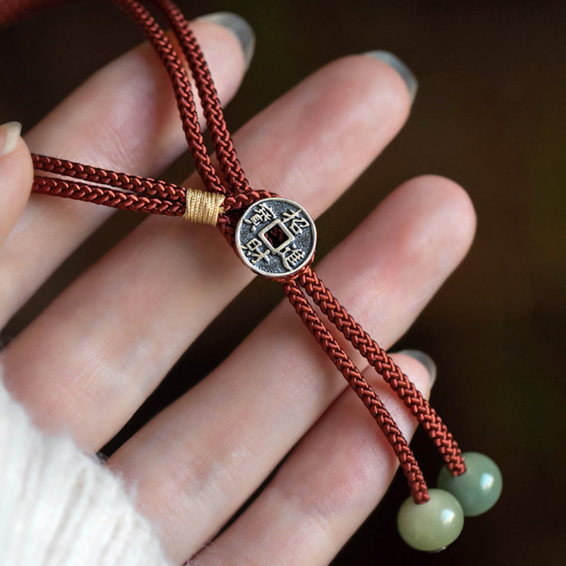 Buddha Stones925 スターリングシルバー ハンドメイド十二支誕生仏シアン 菩提樹 種子保護 編み込み赤紐ブレスレット - image 16