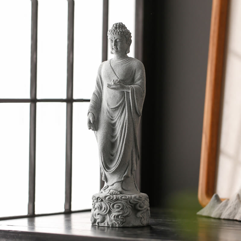Buddha Stones瞑想仏縁起の良い雲デザイン静寂ホームデコレーション - image 6