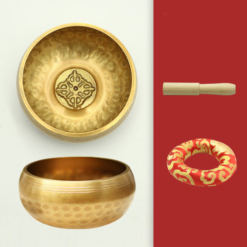 Buddha Stones リラクゼーションとマインドフルネス瞑想のための手作りチベットサウンドボウルシンギングボウルセット - image 9