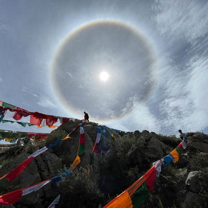 Buddha Stones チベット五色風馬縁起屋外用祈祷旗25枚セット - image 29